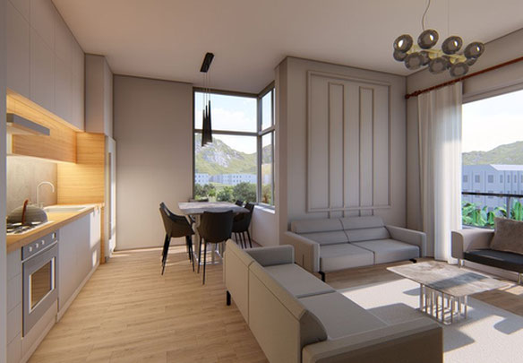 Апартаменти 1 спальня 46 м² в Аланії, Туреччина