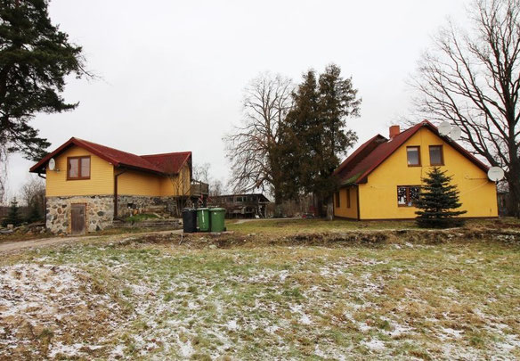 House in the forest in Latvia, Salaspils region, Zeltini
