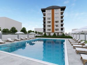 2 卧室公寓 121 平方米，位于土耳其阿拉尼亚 — 来自开发商和业主的房地产搜索引擎 GEOLN.COM. 照片 3