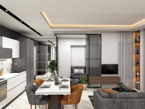 Daire 1 yatak odalı 55 m² Alanya, Türkiye — Sahiplerden yada inşaatcilardan mülkiyet arama GEOLN.COM. Fotoğraf 20