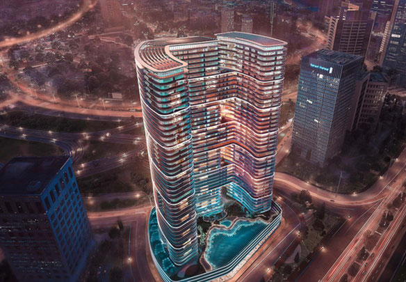 Apartamentos en el complejo Binghatti Hills