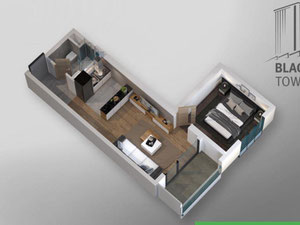 Продажа квартиры в Black See Tower — Wyszukiwarka nieruchomości od deweloperów i właścicieli GEOLN.COM. Zdjęcie 2