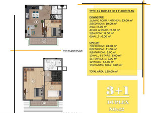 公寓 1 卧室 58 平方米，位于土耳其阿拉尼亚 — 来自开发商和业主的房地产搜索引擎 GEOLN.COM. 照片 17