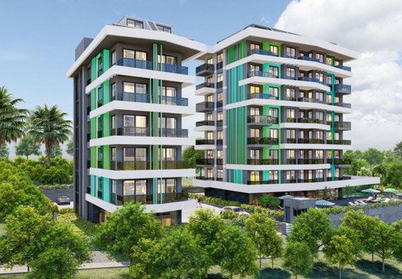 Апартаменти 2 спальні 105 м² в Аланьї, Туреччина