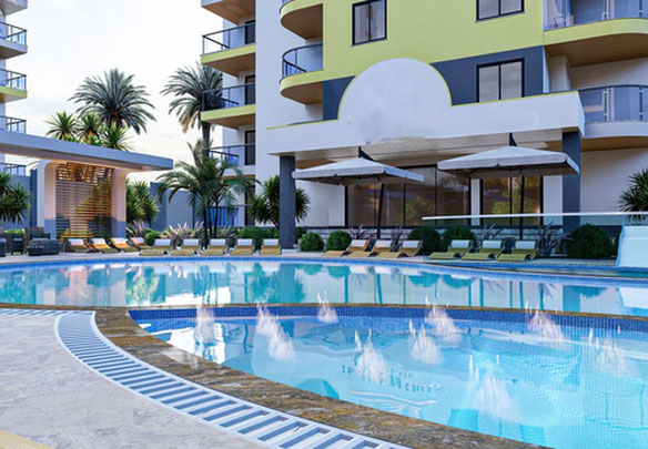 Апартаменти 1 спальня 52 м² в Аланії, Туреччина