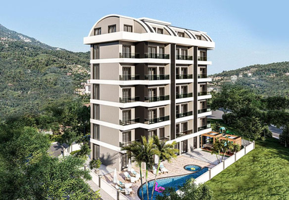 Апартаменти 1 спальня 44 м² в Аланьї, Туреччина