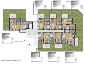 2 卧室公寓 93 平方米，位于土耳其阿拉尼亚 — 来自开发商和业主的房地产搜索引擎 GEOLN.COM. 照片 43