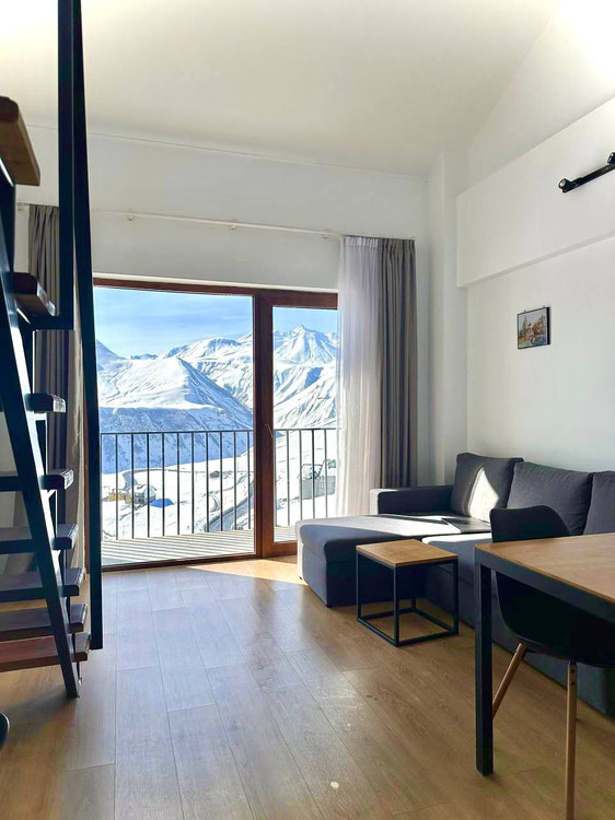 Дуплексна квартира в гірськолижному курорті Гудаурі — Пошуковик нерухомості від забудовників і власників GEOLN.COM. Фото 1