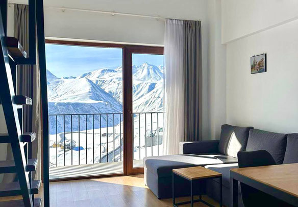 Дуплексная квартира в горнолыжном курорте Гудаури