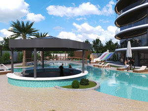 公寓 1 卧室 56 平方米，位于土耳其阿拉尼亚 — 来自开发商和业主的房地产搜索引擎 GEOLN.COM. 照片 7