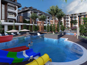 2 卧室公寓 93 平方米，位于土耳其阿拉尼亚 — 来自开发商和业主的房地产搜索引擎 GEOLN.COM. 照片 10