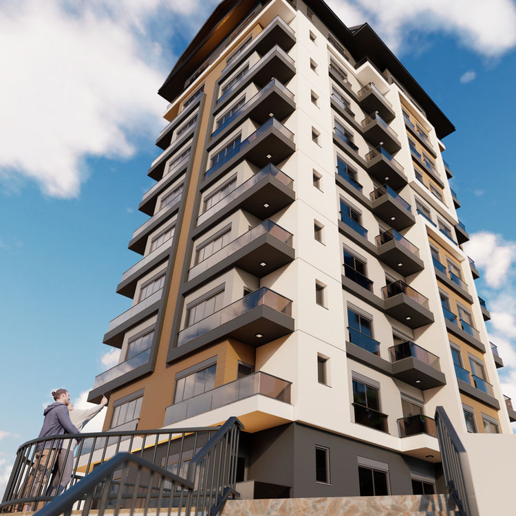 公寓 1 卧室 51 平方米，位于土耳其阿拉尼亚 — 来自开发商和业主的房地产搜索引擎 GEOLN.COM. 照片 1