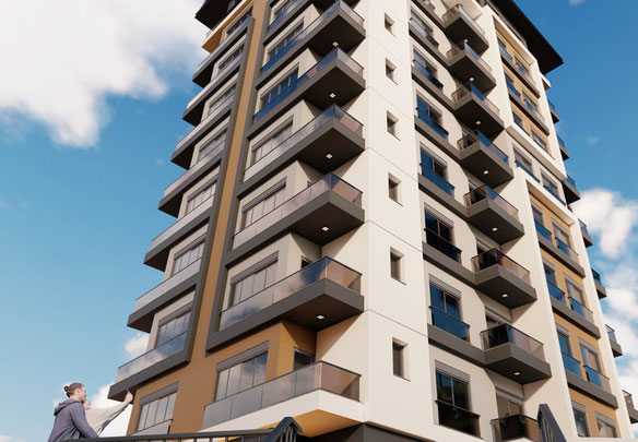 Апартаменти 1 спальня 51 м² в Аланьї, Туреччина