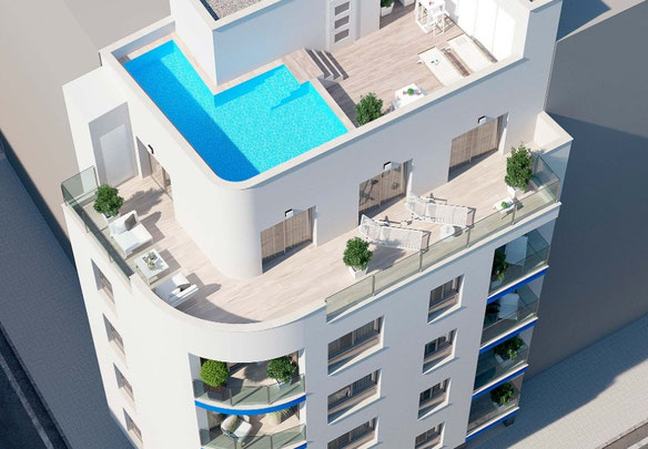 Apartament 1 sypialnia 55 m² w Torrevieja, Hiszpania