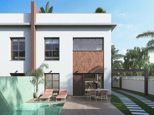 联排别墅 3 卧室 103 m² 在 Pilar de la Horadada, 西班牙 — 来自开发商和业主的房地产搜索引擎 GEOLN.COM. 照片 2