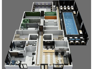 公寓 1 卧室 50 平方米，位于土耳其阿拉尼亚 — 来自开发商和业主的房地产搜索引擎 GEOLN.COM. 照片 121