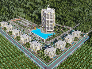 公寓 1 卧室 46 平方米，位于土耳其阿拉尼亚 — 来自开发商和业主的房地产搜索引擎 GEOLN.COM. 照片 44