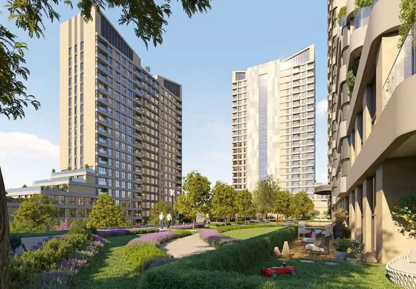 土耳其。伊斯坦布尔。Valentium住宅综合体的237平方米公寓。