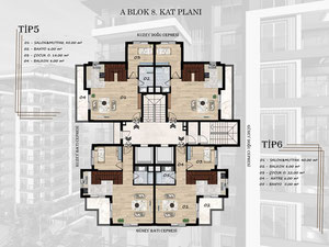 公寓 2 卧室 71 平方米，位于土耳其阿拉尼亚 — 来自开发商和业主的房地产搜索引擎 GEOLN.COM. 照片 42
