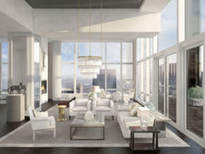 شقق في مدينة كبيرة في الولايات المتحدة الأمريكية ، نيويورك ، مانهاتن — ابحث عن عقار قيد الإنشاء أو عقار معاد بيعه مباشرة من المطورين والملاك GEOLN.COM. صورة فوتوغرافية 2