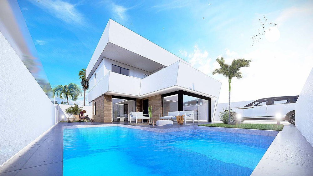 Villa 143 m² in San Pedro del Pinatar, Spain — Find off-plan property or real estate resale directly from developers and owners GEOLN.COM. Photo 1