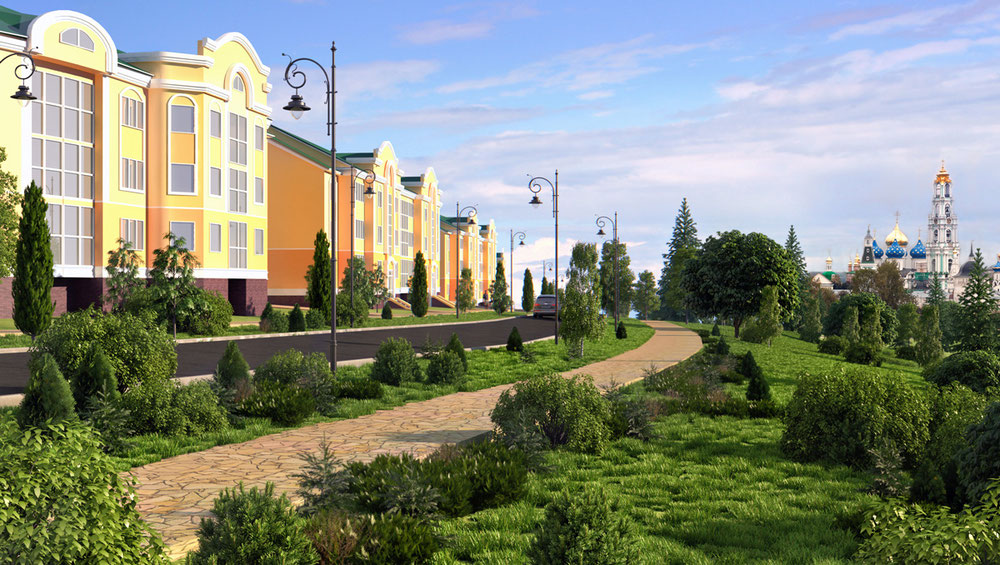 房地产在 Troitskaya Sloboda in Sergiev Posad — look at the real estate search engine GEOLN.COM. 照片 1