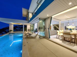 მოდერნული 4 საძინებელი აუზის ვილა პანორამული ოკეანის ხედით ჩავენგში — უძრავი ქონების ყიდვა და მფლო ბელებისგან GEOLN.COM. ფოტო 40