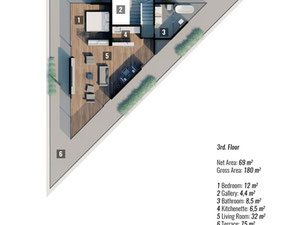 别墅 5 间卧室 425 平方米，位于土耳其阿拉尼亚 — 来自开发商和业主的房地产搜索引擎 GEOLN.COM. 照片 23