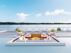 Real estate in Aquablu Condominiums Penthouses and Waterfront Villas — look at the real estate search engine GEOLN.COM. Photo 5