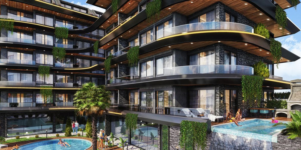 Piso 1 habitación 44 m² en Alanya, Turquía — Encuentre propiedades fuera del plan o reventa de bienes inmuebles directamente de desarrolladores y propietarios GEOLN.COM. Foto 1