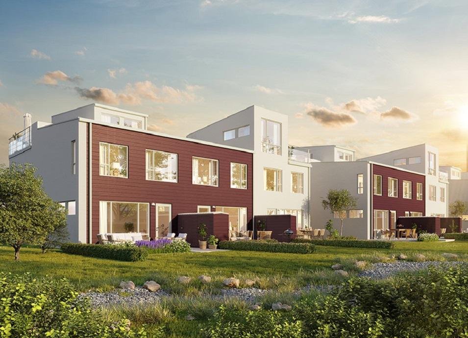 Nieruchomości w Idrottsparken radhusen — spójrz na wyszukiwarkę nieruchomości GEOLN.COM. Zdjęcie 1