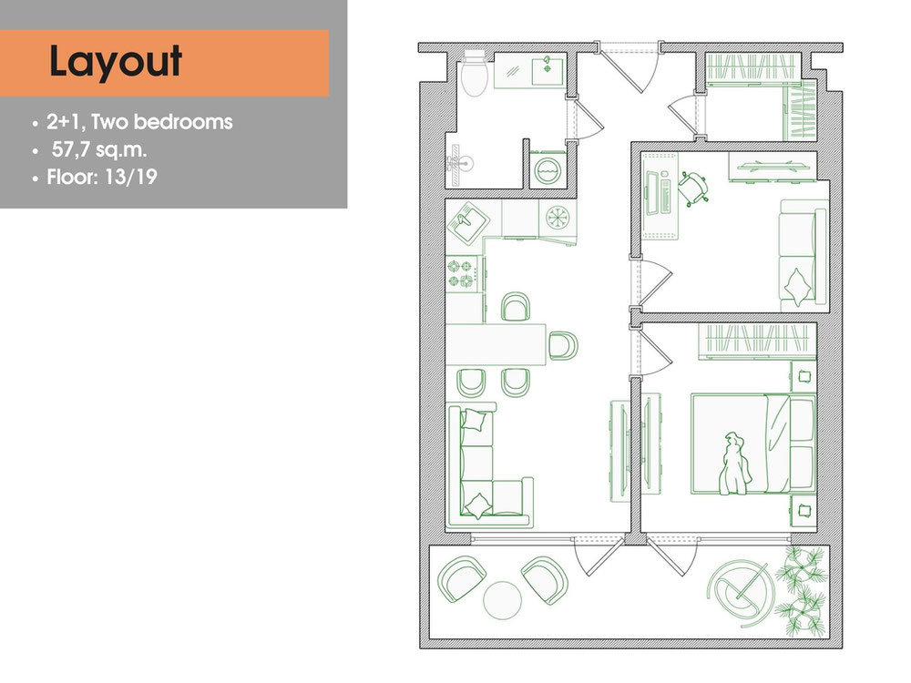 业主提供的三居室公寓 — 来自开发商和业主的房地产搜索引擎 GEOLN.COM. 照片 1