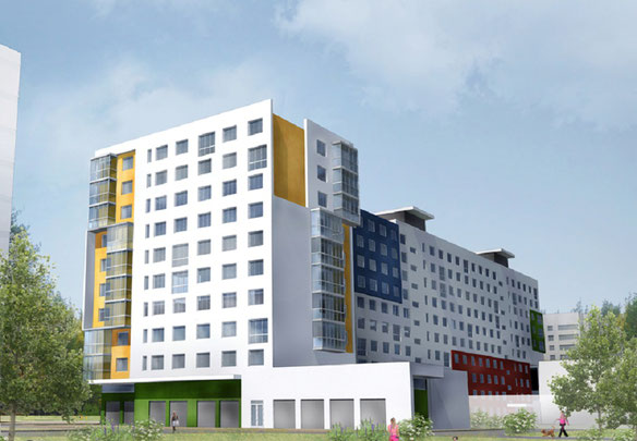 St. Goncharova / St. Sukhoputnaya / bul. Zarechnyy