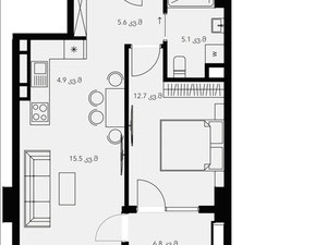 Lisi Trio - 1-кімнатна квартира — Пошуковик нерухомості від забудовників і власників GEOLN.COM. Фото 2