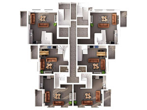 公寓 1 卧室 93 平方米，位于土耳其阿拉尼亚 — 来自开发商和业主的房地产搜索引擎 GEOLN.COM. 照片 23