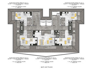 公寓 2 卧室 105 平方米，位于土耳其阿拉尼亚 — 来自开发商和业主的房地产搜索引擎 GEOLN.COM. 照片 53