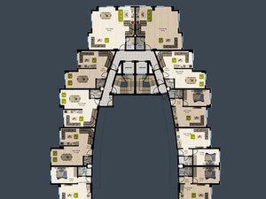 Апартаменти 1 спальня 54 м² в Аланії, Туреччина — Пошуковик нерухомості від забудовників і власників GEOLN.COM. Фото 15