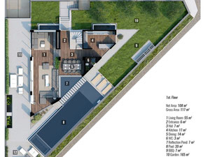 别墅 5 间卧室 425 平方米，位于土耳其阿拉尼亚 — 来自开发商和业主的房地产搜索引擎 GEOLN.COM. 照片 10