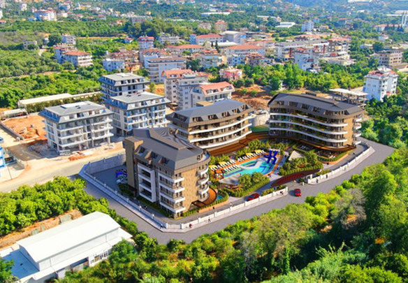 Апартаменти 1 спальня 53 м² в Аланії, Туреччина