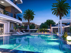 公寓 1 卧室 175 平方米，位于土耳其阿拉尼亚 — 来自开发商和业主的房地产搜索引擎 GEOLN.COM. 照片 12