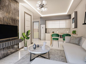 公寓 1 卧室 93 平方米，位于土耳其阿拉尼亚 — 来自开发商和业主的房地产搜索引擎 GEOLN.COM. 照片 21