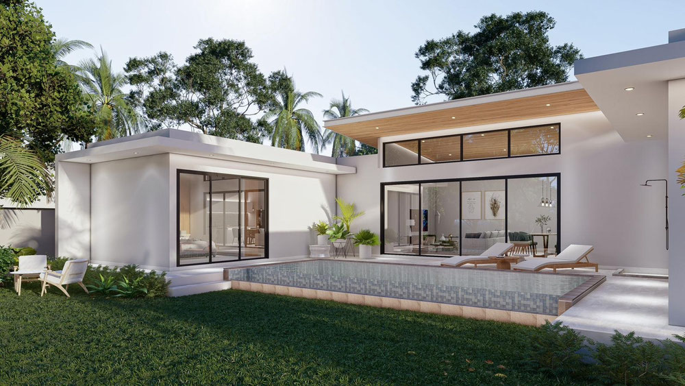 Geniş 3 yatak odalı havuz villası, sitede çocuk oyun alanı ile — Sahiplerden yada inşaatcilardan mülkiyet arama GEOLN.COM. Fotoğraf 1