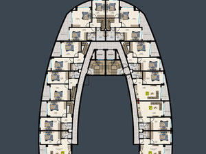 Апартаменти 1 спальня 54 м² в Аланії, Туреччина — Пошуковик нерухомості від забудовників і власників GEOLN.COM. Фото 16