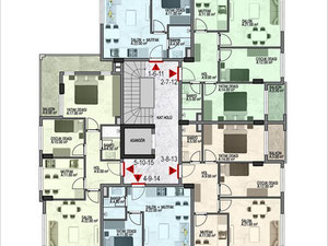 公寓 1 卧室 43 平方米，位于土耳其阿拉尼亚 — 来自开发商和业主的房地产搜索引擎 GEOLN.COM. 照片 29
