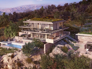 ვილა მთაში, გარეუბანში, ზღვასთან თურქეთში, ბოდრუმში — უძრავი ქონების ყიდვა და მფლო ბელებისგან GEOLN.COM. ფოტო 6