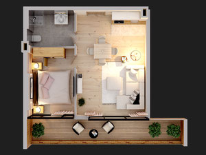 Продаються квартири в Батумі ,новий бульвар — Пошуковик нерухомості від забудовників і власників GEOLN.COM. Фото 5