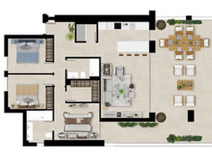 ბინა 3 ოთახიანი 144 მ² სან როკეში, ესპანეთში — უძრავი ქონების ყიდვა და მფლო ბელებისგან GEOLN.COM. ფოტო 15