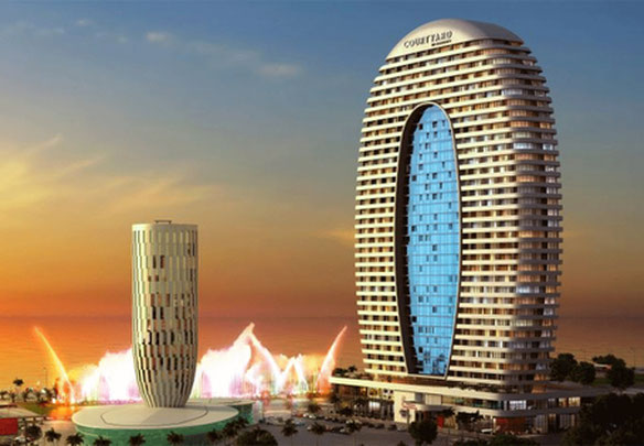 Продается 1-комнатная квартира в Courtyard Marriott Batumi.