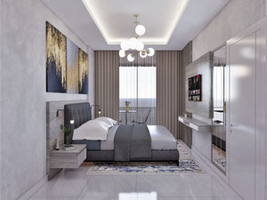 公寓 1 卧室 43 平方米，位于土耳其阿拉尼亚 — 来自开发商和业主的房地产搜索引擎 GEOLN.COM. 照片 11