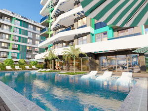 公寓 2 卧室 105 平方米，位于土耳其阿拉尼亚 — 来自开发商和业主的房地产搜索引擎 GEOLN.COM. 照片 4